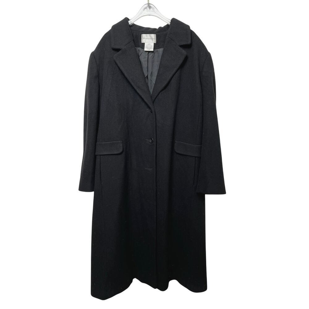 ❌SOLD❌Vintage Y2K Worthington Black Wool/Cashmere Blend Long Coat 22W